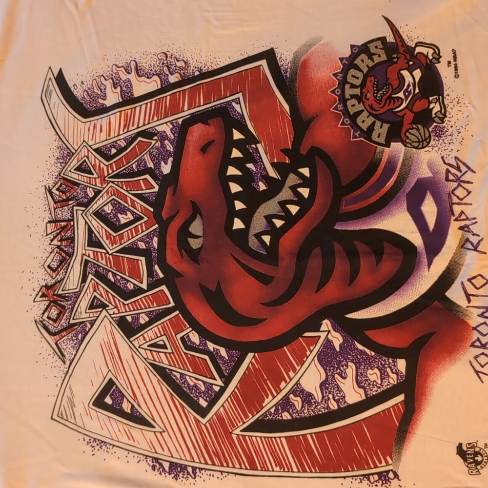 Ravens| NWOT Vintage Toronto Raptors White Short Sleeve T-shirt Cotton